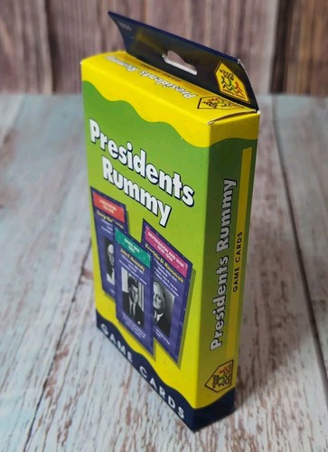 Juego completo de cartas históricas educativas de colección Presidents Rummy o Flash Cards RARO - Imagen 4 de 9