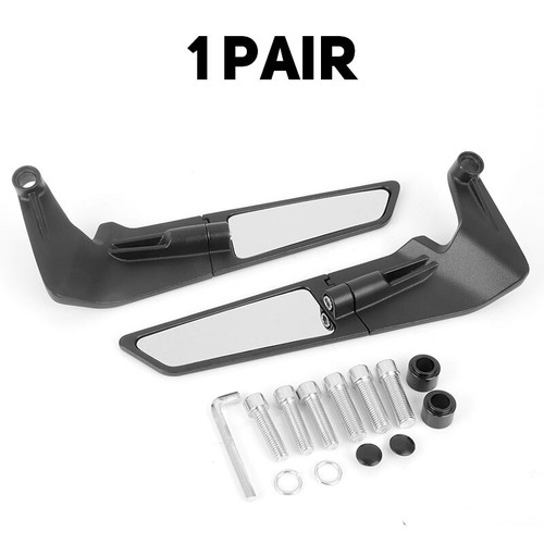 Adjustable Rearview Wind Side Mirrors Fit For Honda CB650R CB1000R CB750 Hornet - Picture 2 of 16