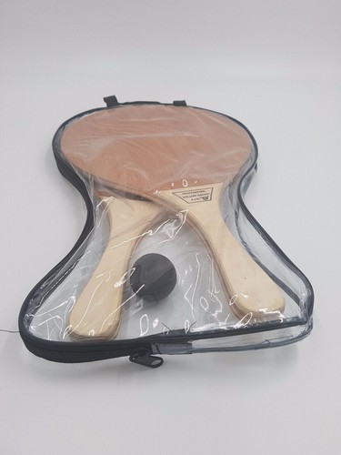 Raqueta de playa Matkot profesional raqueta hueca paletas de madera originales + 1 bola - Imagen 5 de 7