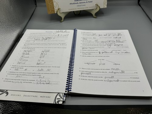 Erste Form lateinisches Arbeitsbuch, Lehrerhandbuch, Lehrerschlüssel, Quiz und Test - Bild 6 von 8