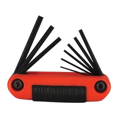 9-Piece SAE Ergo-Fold Hex Key Set EKL25912 Brand New!
