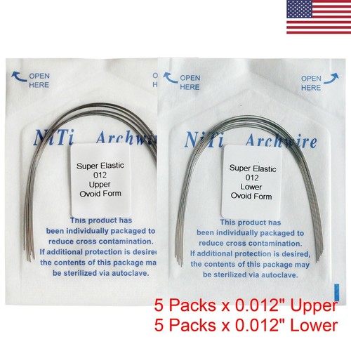 100pcs Dental Orthodontic Niti Arch Wire Super Elastic Round Rectangular Ovoid - Picture 2 of 42