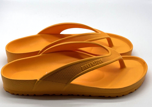 Birkenstock Mens Honolulu EVA Zinnia Orange Flip Flops Pool Beach Sandals NEW 12 - Picture 4 of 7