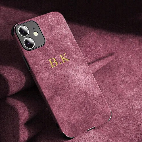 Smooth cover Personalized Customized Name Case - Lambskin Initials Cover - Picture 7 of 14