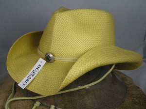 NEW-SCALA-WESTERN-8BU-SOFT-TOYO-STRAW-CHIN-CORD-COWBOY-HAT-MUD-S-M