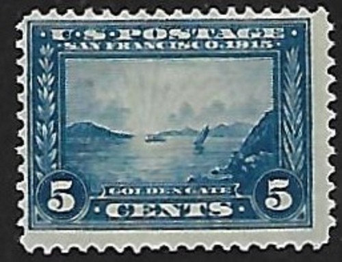 USA 1913 PERF 12 SMALL HR GOLDEN GATE  - Picture 1 of 2
