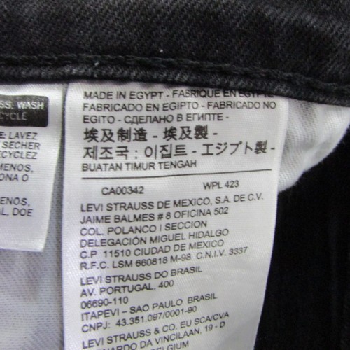 Levis Jeans Mens Size W30-W32 L28 Black Slim Straight Denim 511 - Picture 9 of 15