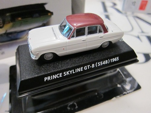 KONAMI Collection 5 - PRINCE SKYLINE GT-B S54B 1965 - White 1/64 - Mini Car 2FB - Bild 4 von 8