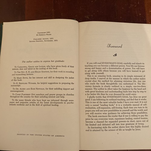 Rebecca Beard Everyman's Goal: The Expanded Consciousness 2nd Printing HC 1951 - Foto 9 di 23
