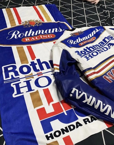 Genuine Rothmans Honda Racing HCR Sports 100% Absorbent Cotton Bath Beach Towel - Picture 12 of 12