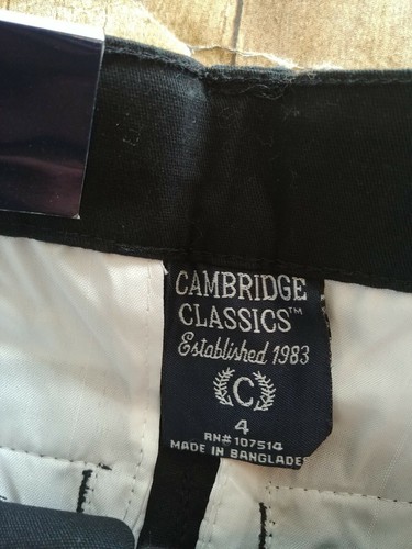 Boys Shorts Size 4 NEW Black Uniform Adjustable Waist Cambridge Classics - Picture 4 of 8