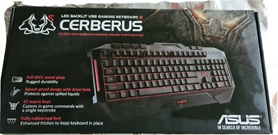 ASUS Cerberus Gaming Tastatur - Schwarz Italienisches Layout