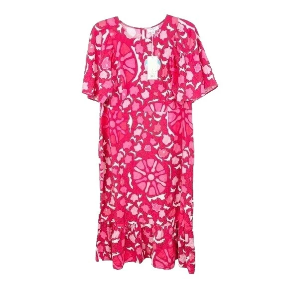 Linen Short Sleeve Maxi Dresses for Women