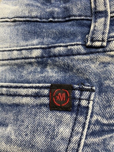 Mecca Jeans Boys 14 Stretch Fit Motto Acid Wash Logo Streetwear Hip Hop 29x27 - Picture 11 of 17