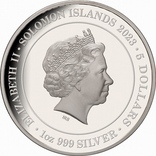 2023 YEAR RABBIT $5 1 Oz Silver Prf Rose Gold Plated Solomon Islands—MINTAGE 888 - Picture 6 of 7