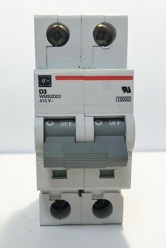 Cutler-Hammer WMS2D03 Circuit Breaker 2-Pole  #10424 - Picture 1 of 6