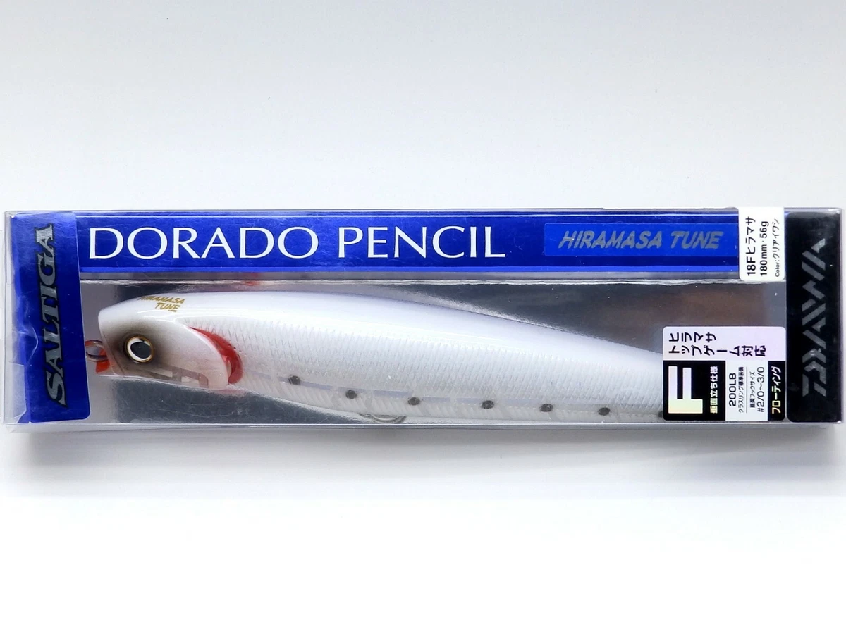 * DAIWA SALTIGA DORADO PENCIL 18F HIRAMASA TUNE #クリアイワシ 180mm 56g from japan !