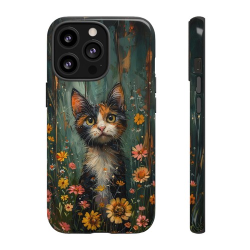 For iPhone | Samsung Galaxy | Pixel Phone Case - Calico Cat Flowers Pastel - 第 99/256 張圖片
