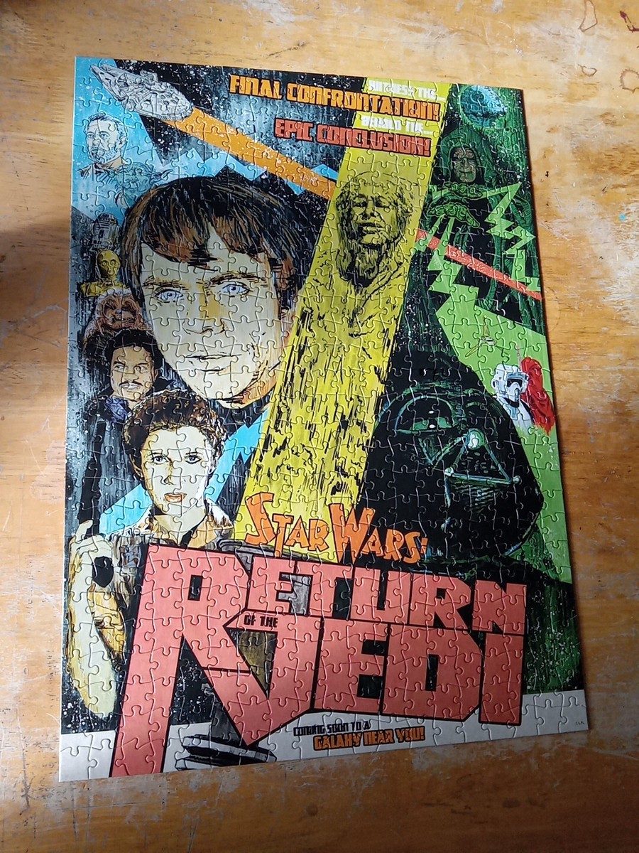 専用ページ114 J69} Vintage Star Wars Return Of The Jedi 500 Piece Puzzle used