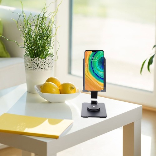 Rotating Mobile Phone Bracket Adjustable Cell Stand Desktop Holder - Photo 4 sur 12