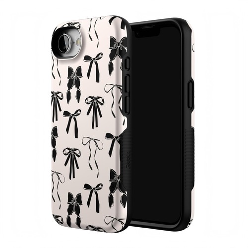 Casely Case for iPhone 16e Goth Girlie Black Bows | Compatible with MagSafe |... - 第 2/9 張圖片