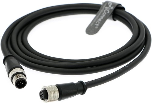 M12 A Code 5 Pin Male to Female Aviation Sensor Connector Industrial Cable for D - Picture 8 of 12