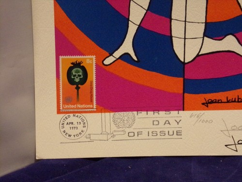 JOAN LUBY  "DRUG ABUSE"  FIRST DAY CANCELLATION  SIGNED IN 3 PLACES - Picture 4 of 5