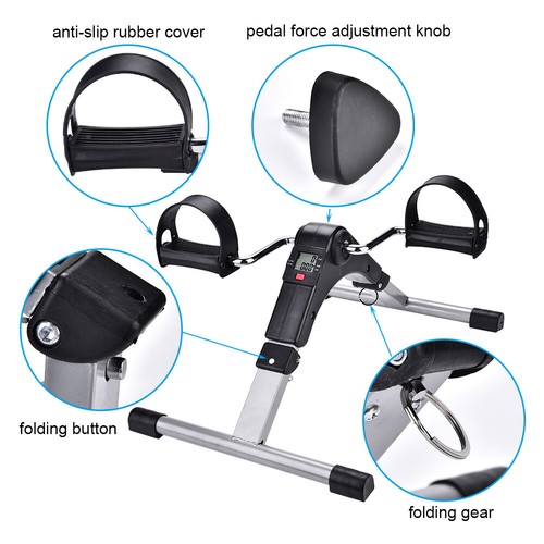 Minibike Heimtrainer Bewegung Pedaltrainer Arm und Beintrainer mit LED Anzeigen - Bild 4 von 12