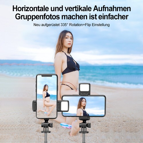 Statyw do selfie Bluetooth do iPhone 15 14 13 Pro Max Samsung Smartphone DHL - Zdjęcie 9 z 15