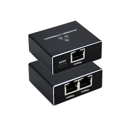 Alliage Réseau RJ45 Splitter 1000Mbps RJ45 Splitter Ethernet Câble - Photo 7/23