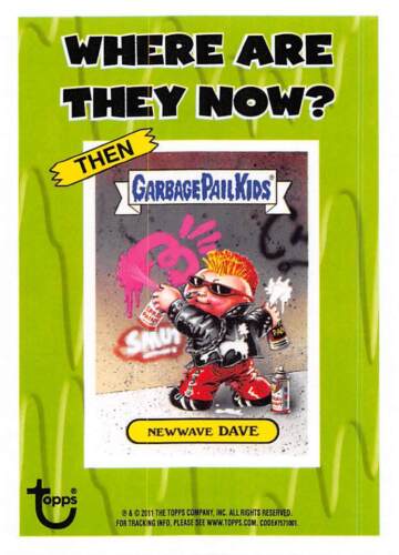 GARBAGE PAIL KIDS 2011 FLASHBACK SERIES 2 PICK-A-CARD YELLOW BASE STICKERS TOPPS - Picture 303 of 321