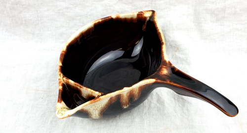 Pfaltzgraff Gray Boat #436 Gourmet Brown Drip Pattern USA - Picture 1 of 3