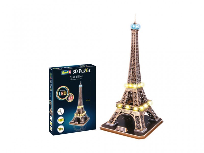Revell Puzzle in 3D modellino torre Eiffel con led