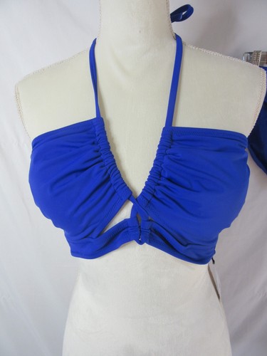 Kona Sol Shade & Shore 2 Piece Bikini Royal Blue Size Large NWT - Picture 3 of 8