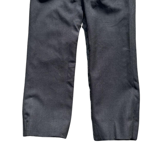 Vintage Men's 1960s Suspender Side Buckle Gray Wool Trousers Size 32 - Picture 4 of 6