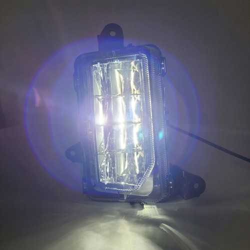 Built-in White Amber LED Fog Lights Fit 2019-2021 GMC Sierra 1500 Chrome Bezel - Picture 9 of 11