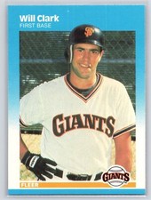 1987 Fleer #269 Will Clark RC Rookie - San Francisco Giants