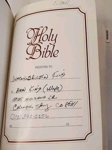 Holy Bible Giant Print KJV Red Letter Faux Leather (1982) - Picture 6 of 12