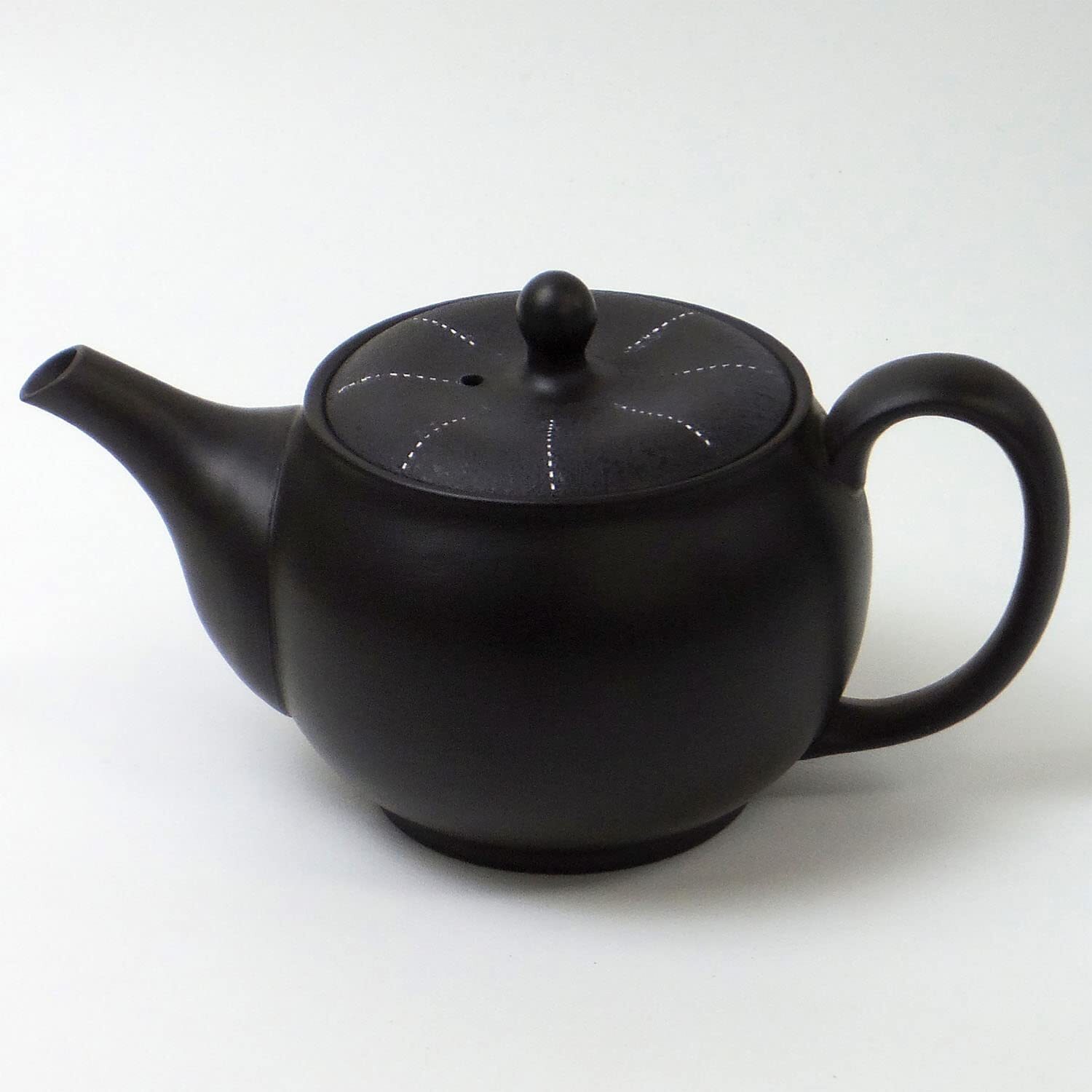 Tokoname Ware 20B1180 Teapot  Spring and Autumn  Bag Black Spot Line Tea