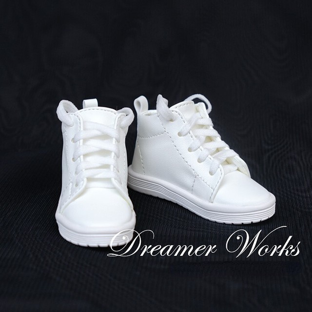 1/6 1/4 1/3 Uncle BJD PU Leather Board Shoes Casual Doll Sneakers Lace-up White 1/6 1/4 1/3 Uncle BJD PU Leather Board Shoes Casual Doll Sneakers Lace-up White