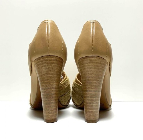 Maison Margiela Leather Braided High Heel Pumps Made in Italy Size 37 Suede - Picture 5 of 10