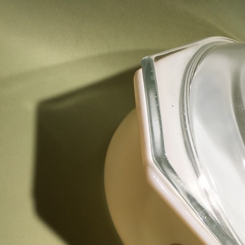 VINTAGE PYREX #045 CASSEROLE LID DISH 2 1/2 Qt Golden Hearts Promo MCM COVERED - Picture 5 of 15