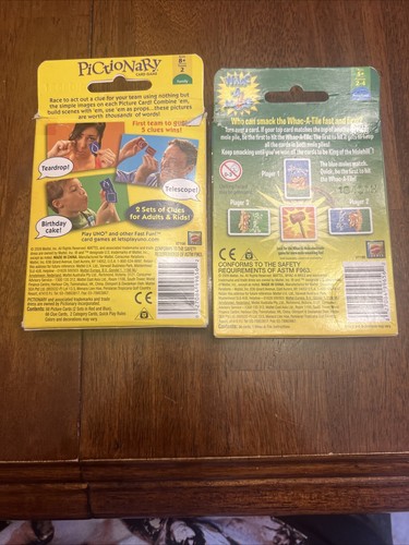 Mattel Uno & Blink Combo Pack Pictionary & Whack -A- Mole Combo Pack Sealed. - Picture 9 of 9