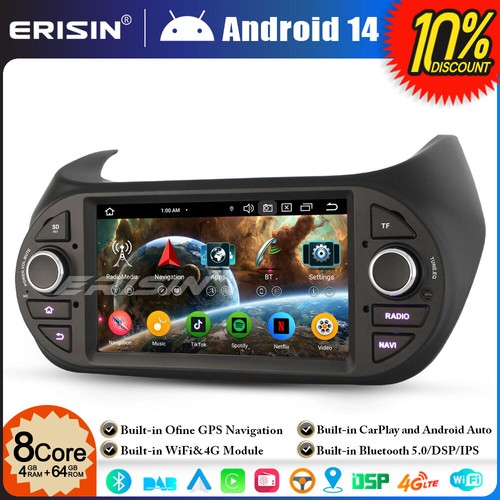 Android 14 64GB DAB+ Autoradio per Fiat Fiorino Qubo Citroen Nemo Peugeot Bipper - Bild 24 von 24