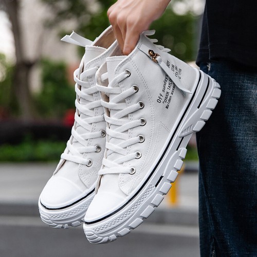 Freizeit Herren Low Canvas Trend Sneaker Turnschuhe Bequeme Profil Schuhe Trendy - Bild 15 von 15