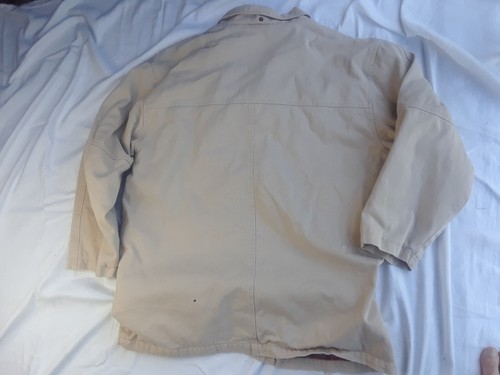 Pure Stuff L Mantel schwer hellbraun beige weltweit getragen Herren F2 - Bild 6 von 8