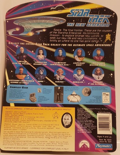 Star Trek The Next Generation 1992 6" Action Figure "YOU PICK" NEW!!! - Picture 90 of 115