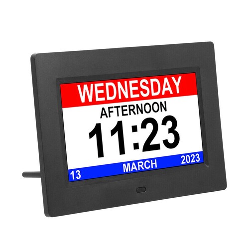 Dementia Digital Clock with Date and Day of Week For Elderly Medication Reminder - Picture 14 of 16