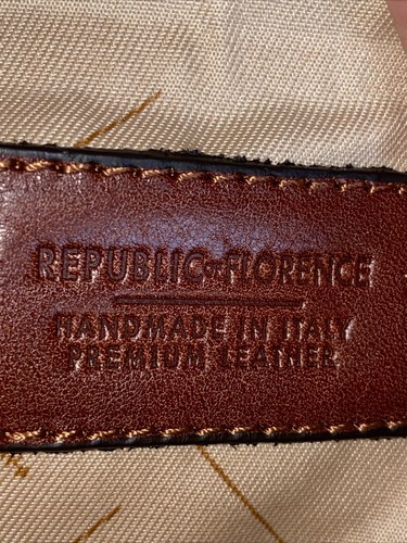 Republic of Florence Gaius Brown leather Toiletry Bag- AS NEW - Picture 21 of 21