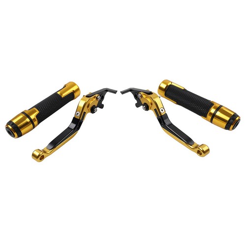 Folding Extendable Brake Clutch Lever Handlebar Grip Kit For Kawasaki ZX6/636R - Bild 6 von 10